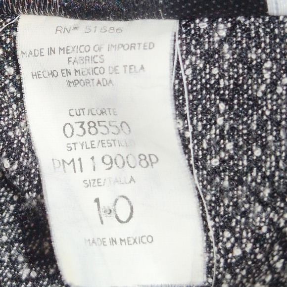 Vintage Molly Malloy Petites Gray Sz 10 Long Over shirt Tunic - Picture 8 of 8